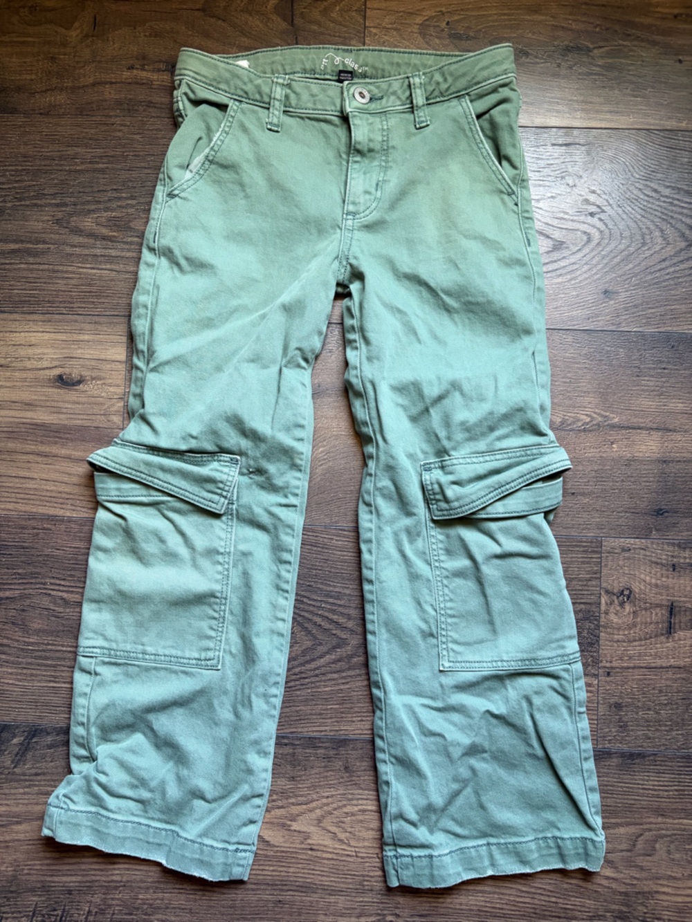 art class Olive Green Cargo Pants with Knee Pockets